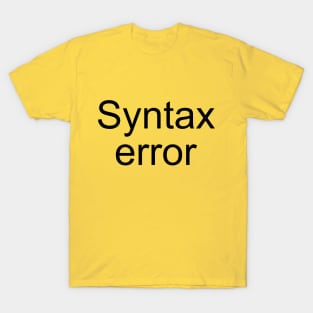 Syntax Error T-Shirt